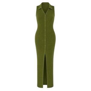 I Saw It First Womens/Ladies Maxi Dress / Army Khaki